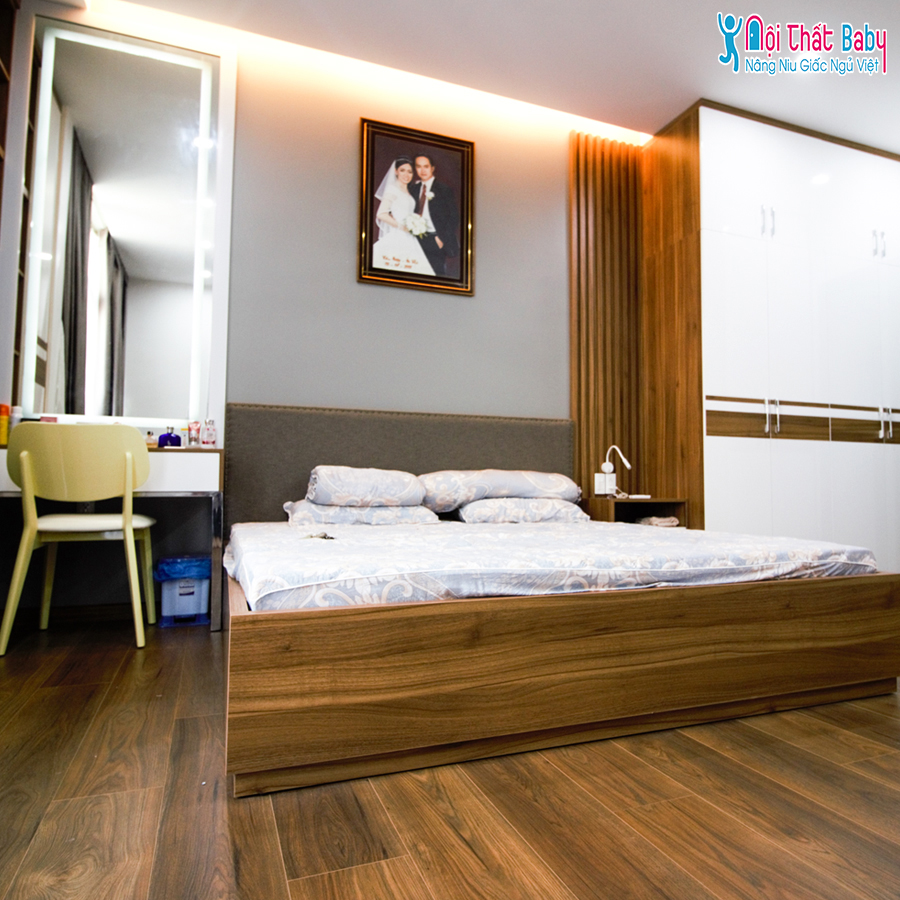 Hình ảnh thi công thực tế nội thất nguyên căn hiện đại nhà anh HIệp -Quận 12